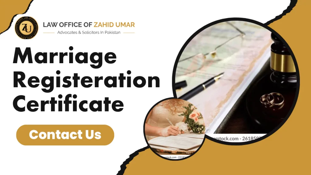 marriage registeration certificate in lahore, pakistan