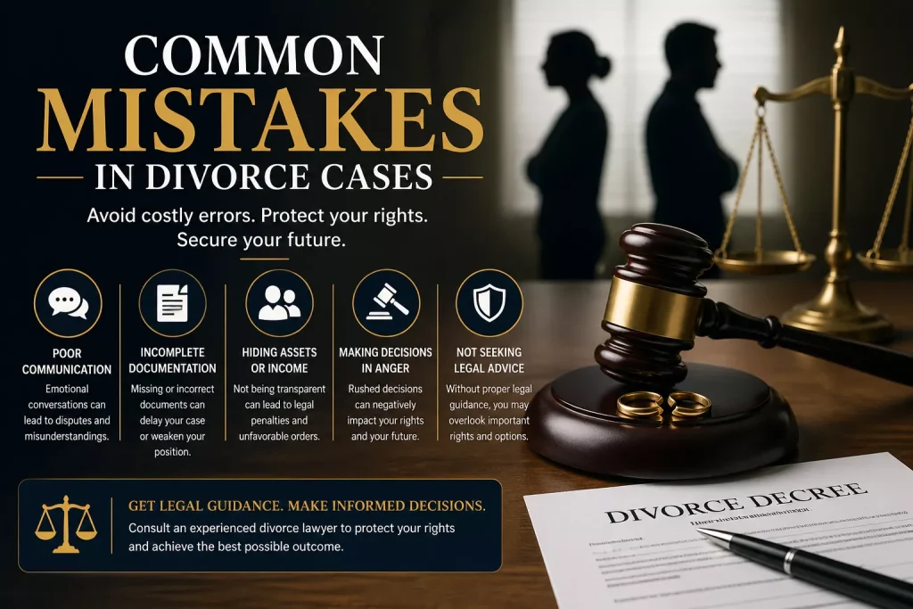 Common Mistakes in Divorce Cases